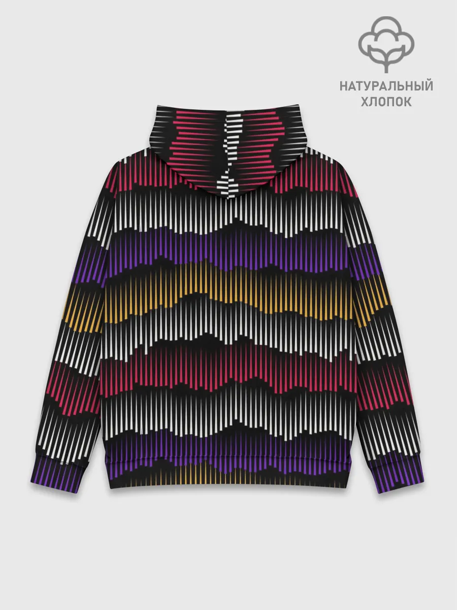 Худи мужской база хлопок / Волны