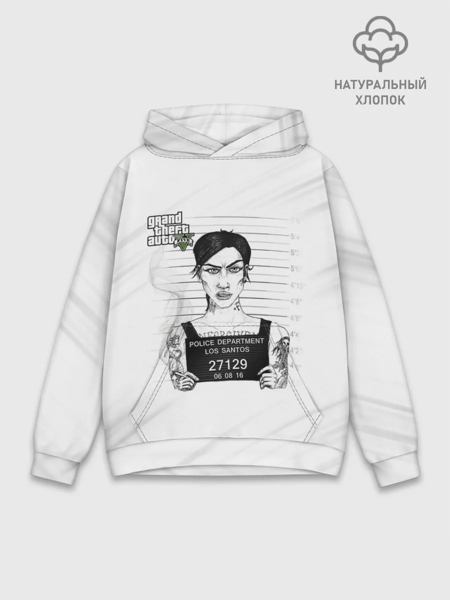 Худи мужской база хлопок / POLICE LOS SANTOS GTA