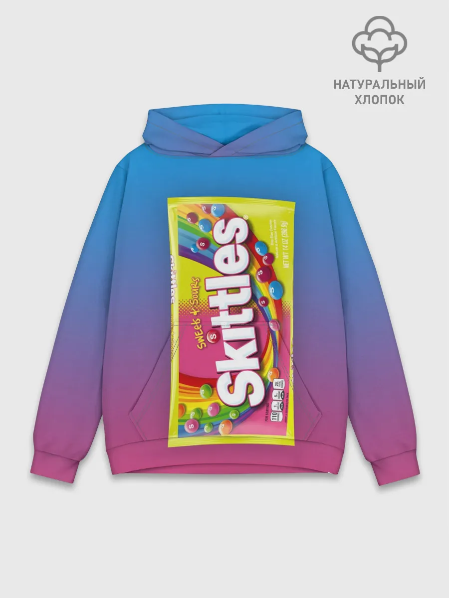 Худи мужской база хлопок / Skittles | Желтый