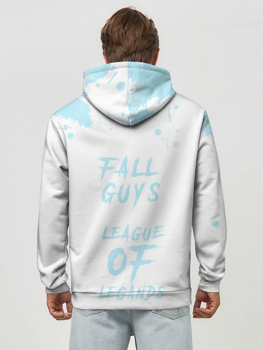 Худи мужской база хлопок / Fall guys x league of legands