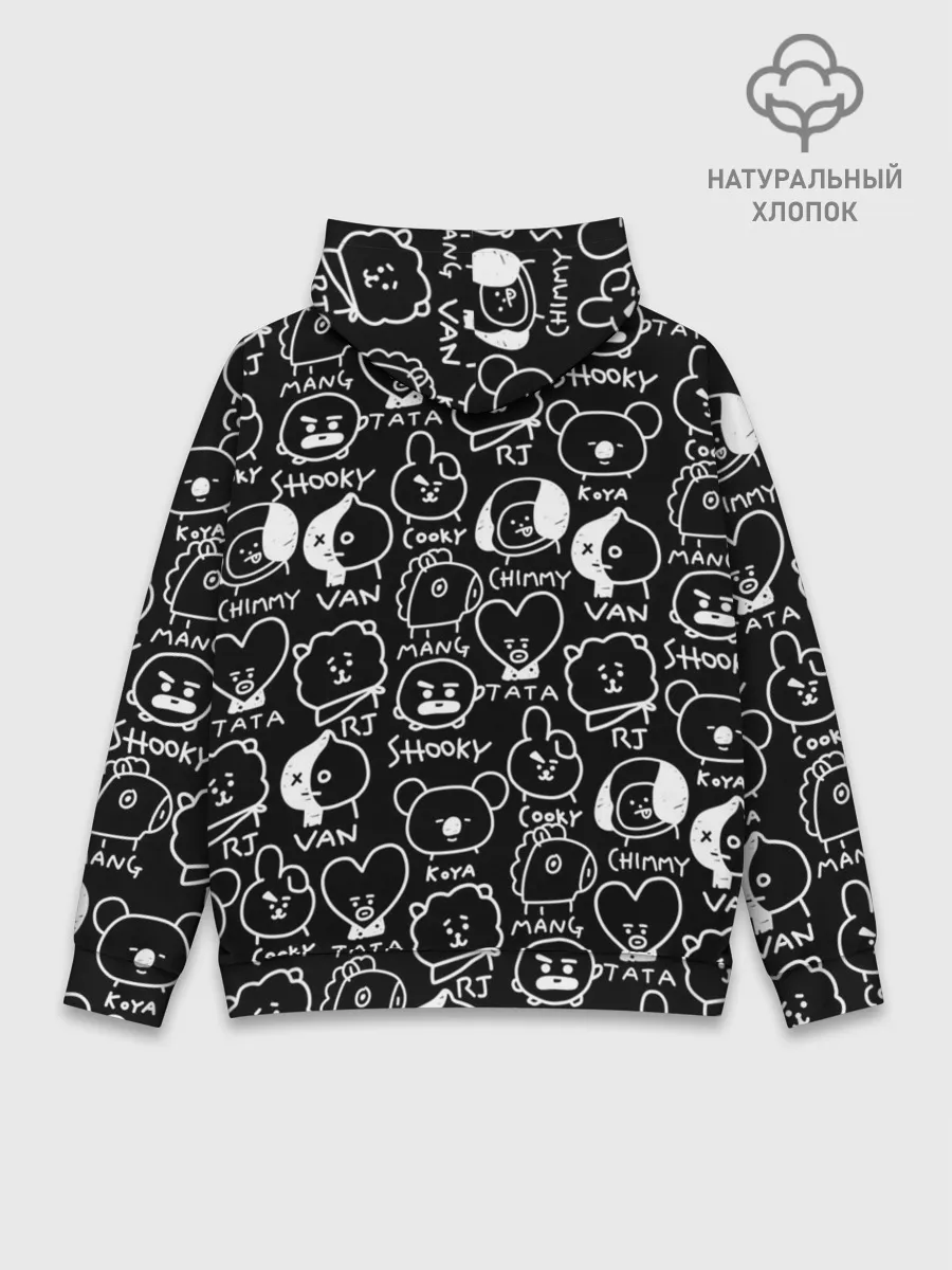 Худи мужской база хлопок / BTS | BT21