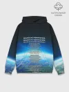 Худи мужской база хлопок / Земля в иллюминаторе | ТЕКС