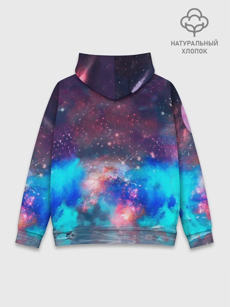 Худи мужской база хлопок / Galaxy Lion