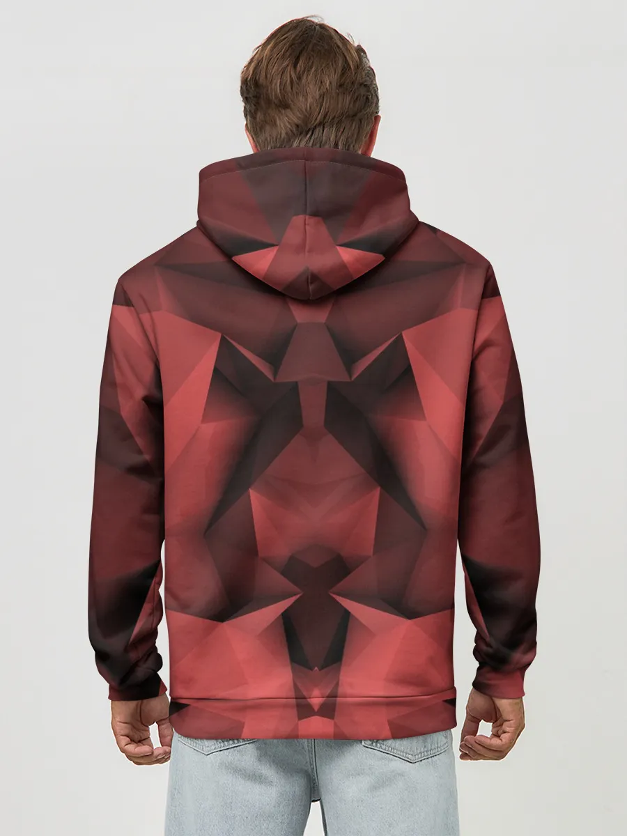 Худи мужской база хлопок / Геометрическая Абстракция