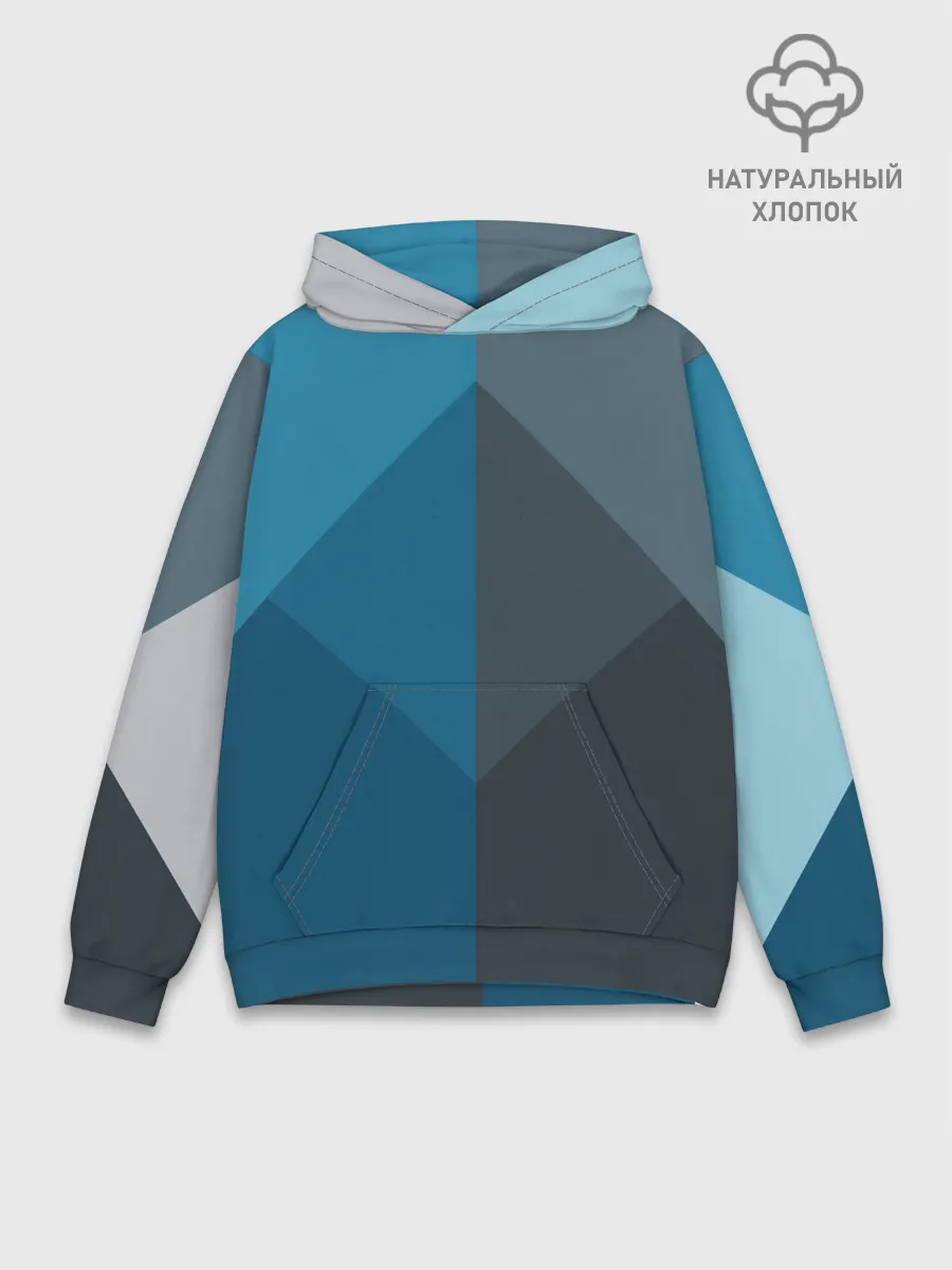 Худи мужской база хлопок / Геометрия