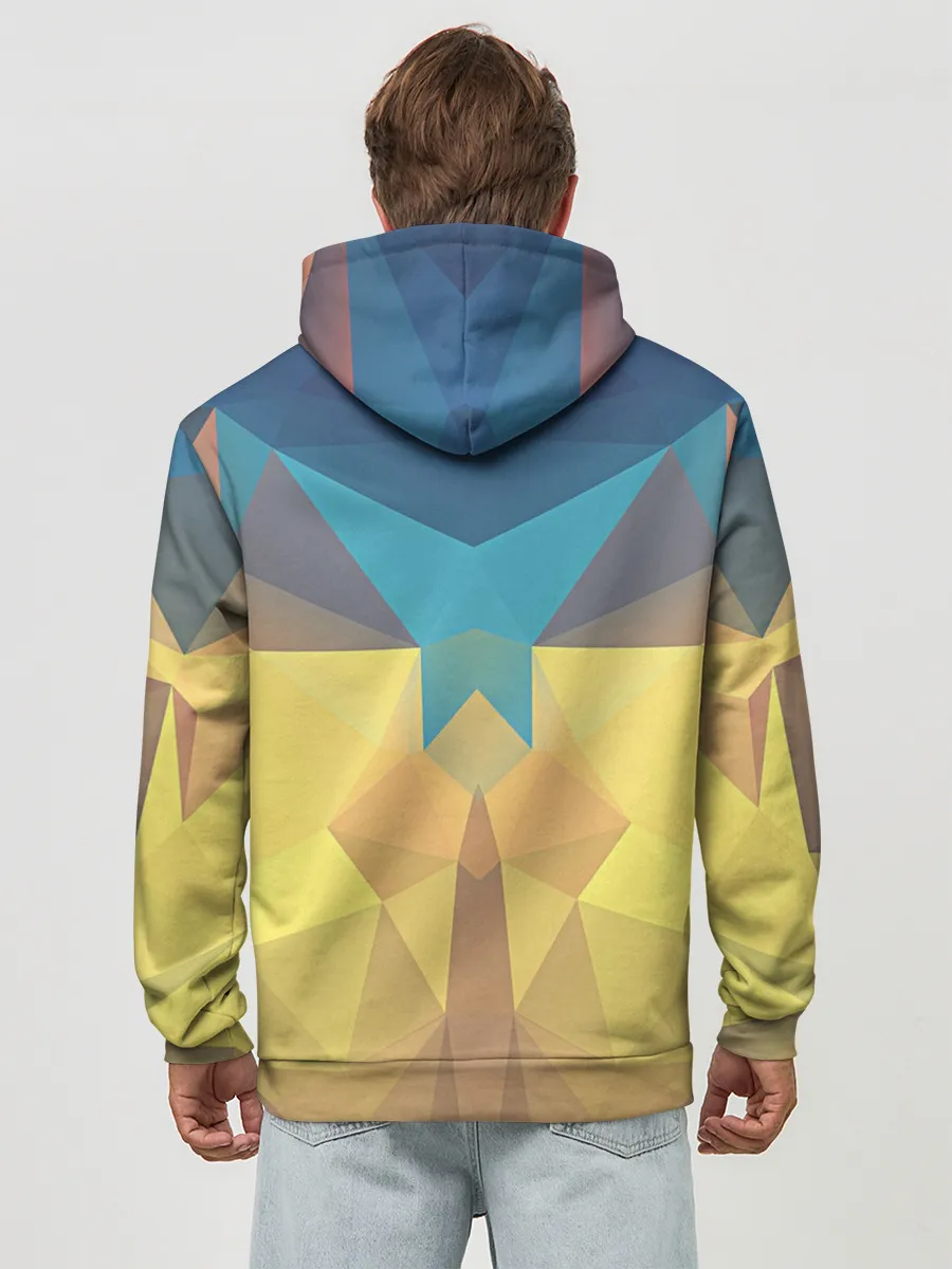 Худи мужской база хлопок / Абстрактная Геометрия