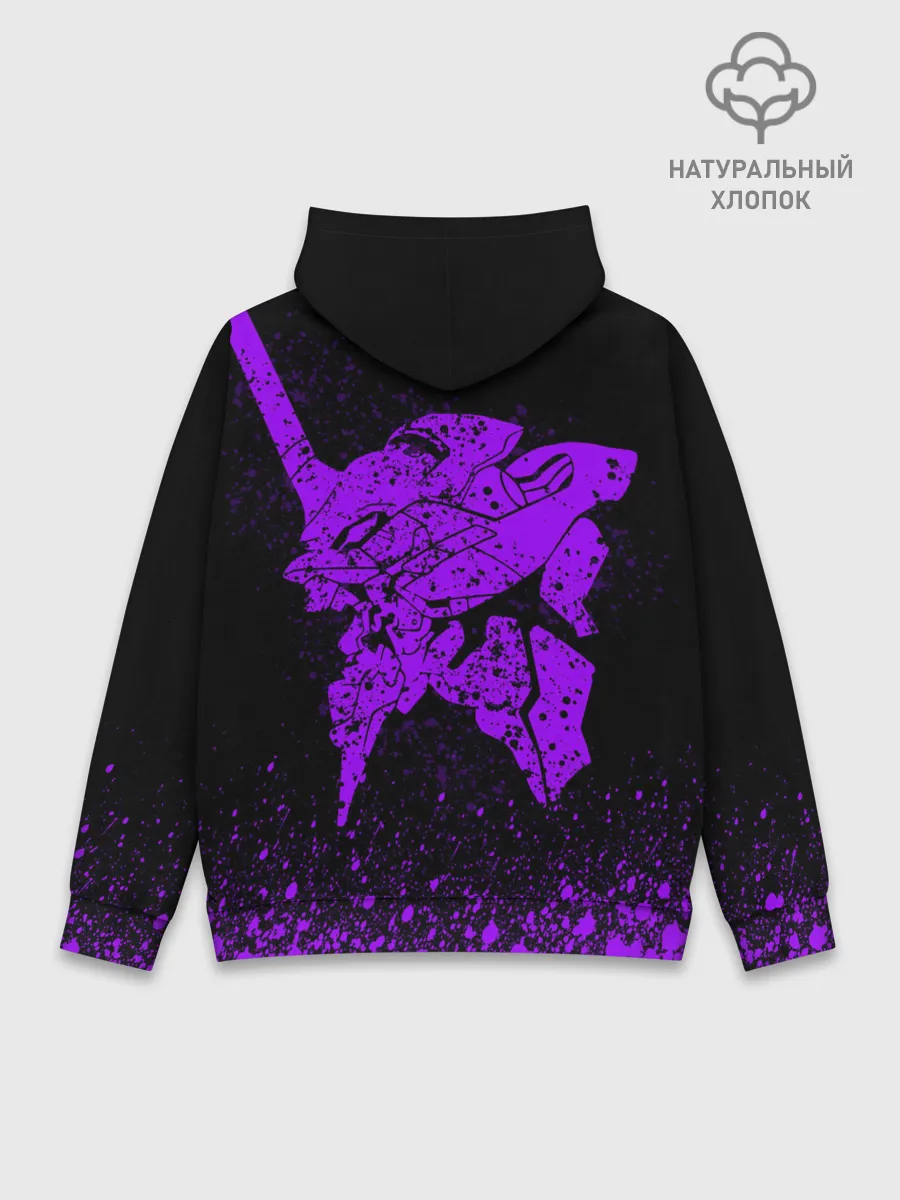 Худи мужской база хлопок / ЕВАНГЕЛИОН