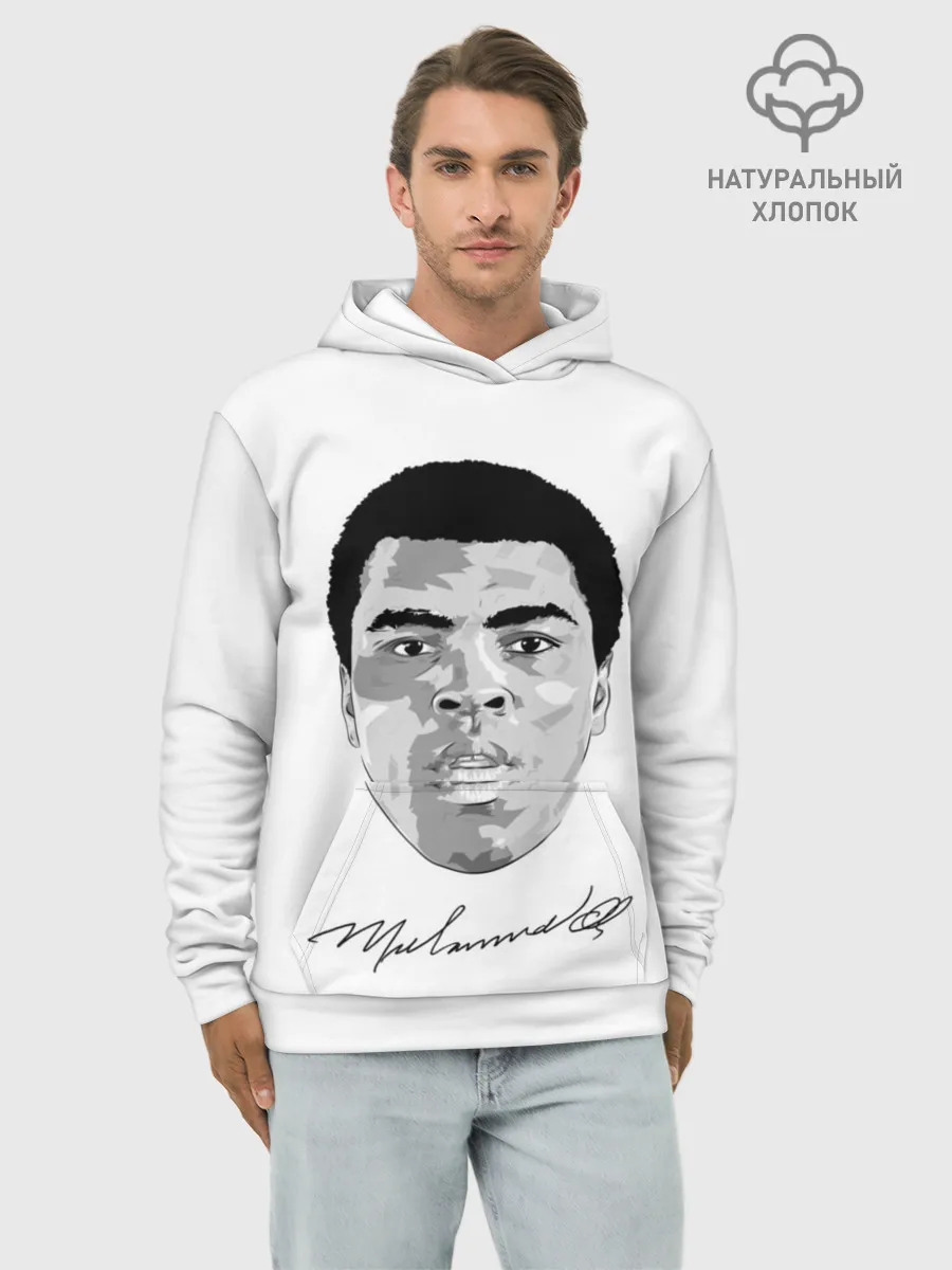 Худи мужской база хлопок / Мухаммед Али