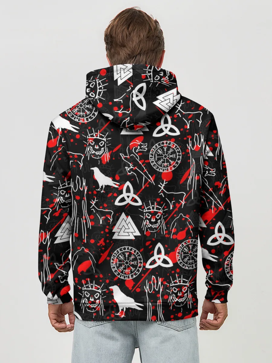 Худи мужской база хлопок / VALHEIM РУНЫ