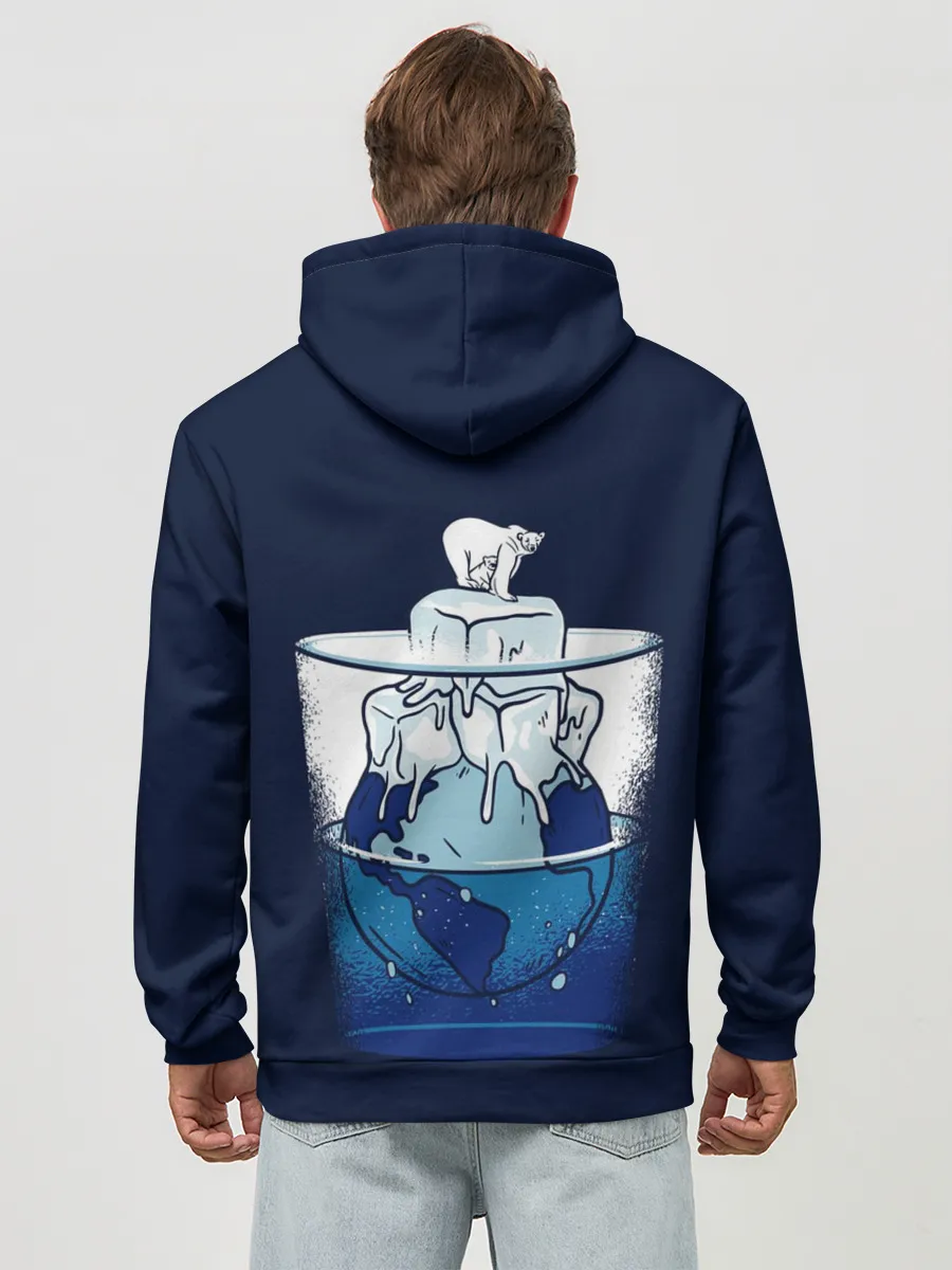 Худи мужской база хлопок / Polar Ice Bear