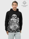 Худи мужской база хлопок / ЧЕРЕПА