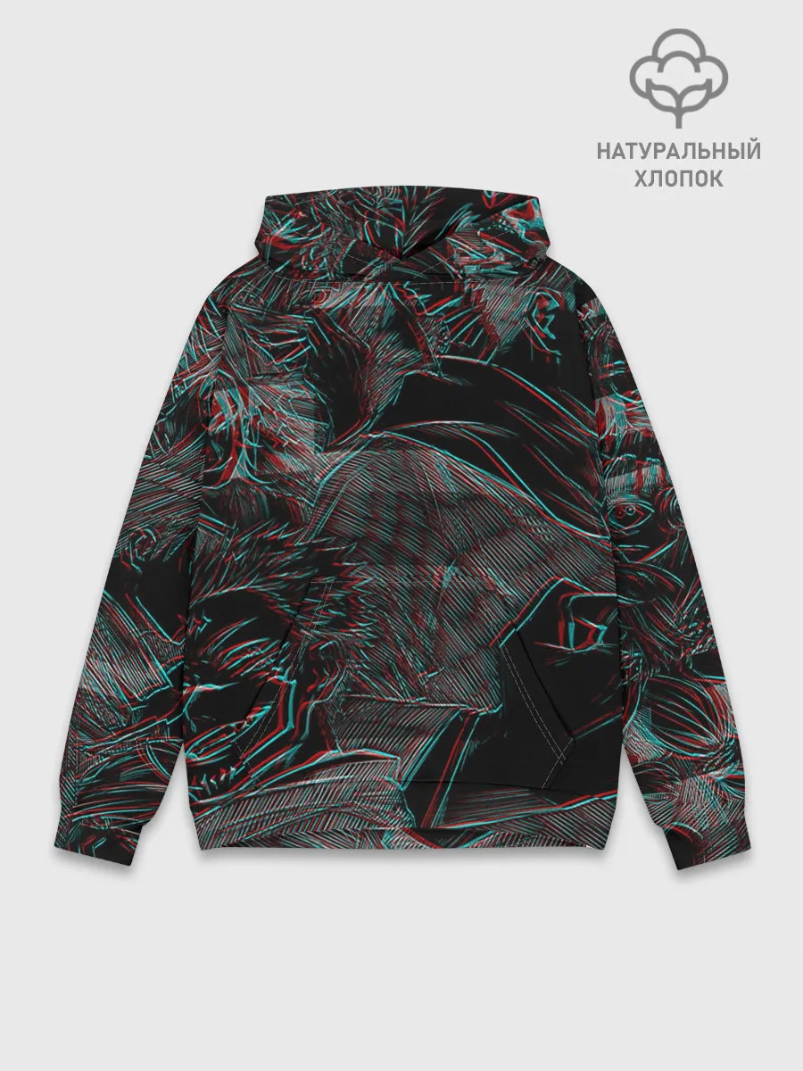 Худи мужской база хлопок / Jujutsu Kaisen | Glitch