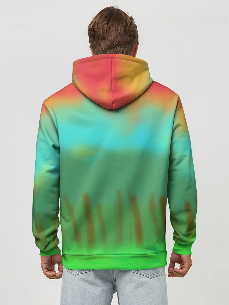 Худи мужской база хлопок / Make peace