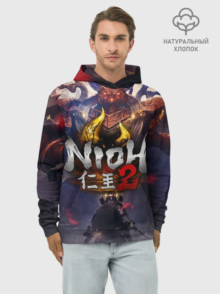 Худи мужской база хлопок / NIOH 2