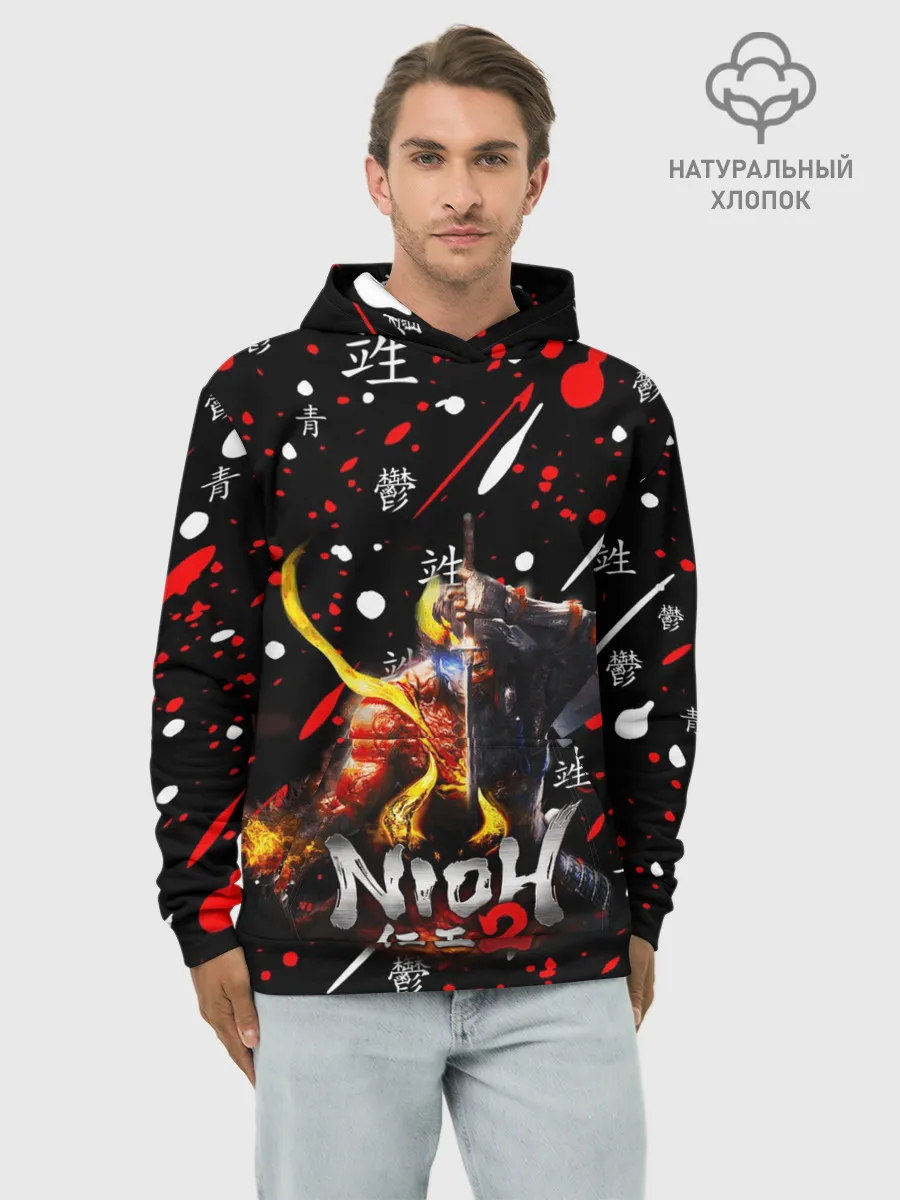 Худи мужской база хлопок / NIOH 2