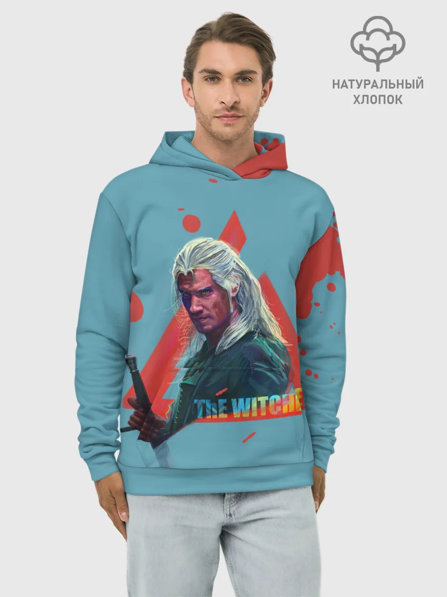Худи мужской база хлопок / Генри | Ведьмак