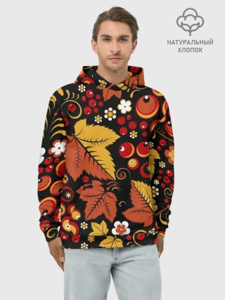 Худи мужской база хлопок / ХОХЛОМА