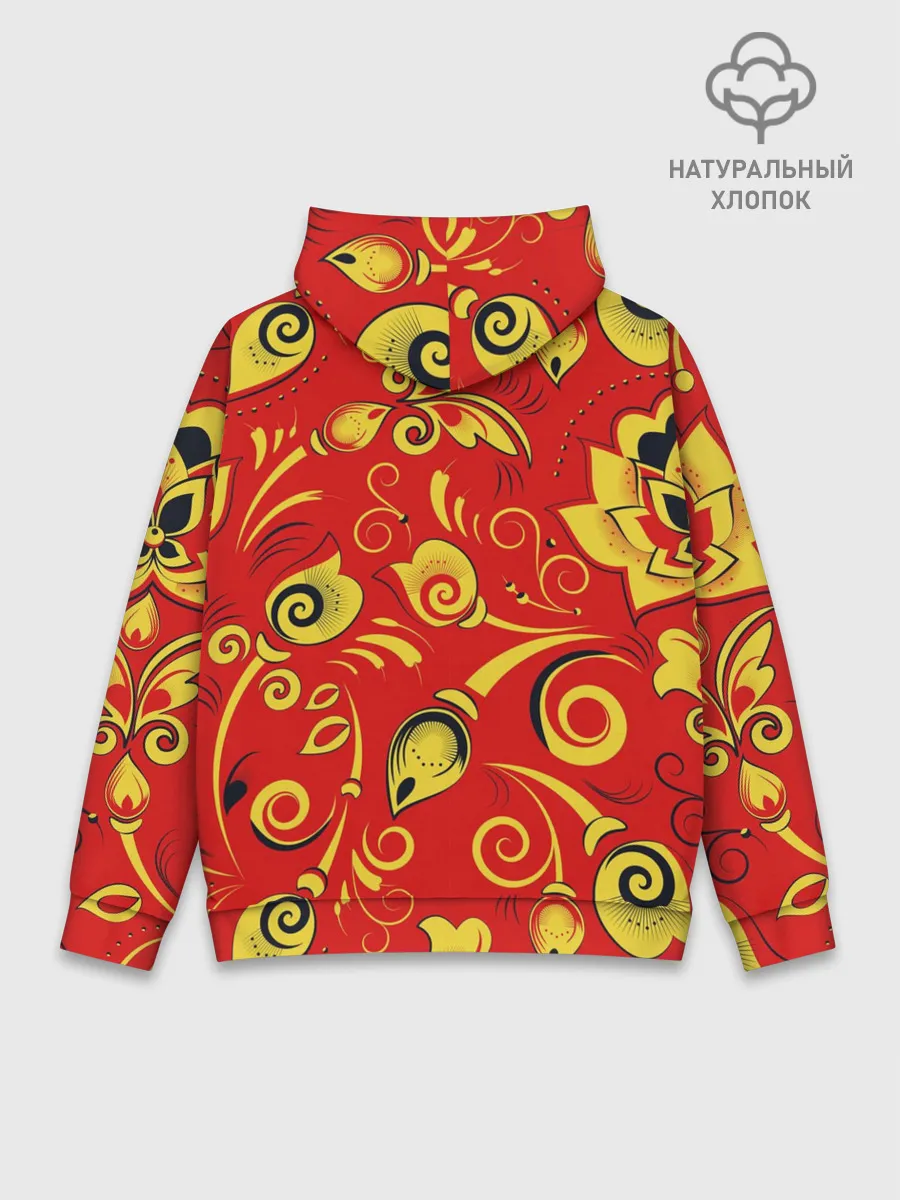 Худи мужской база хлопок / ХОХЛОМА