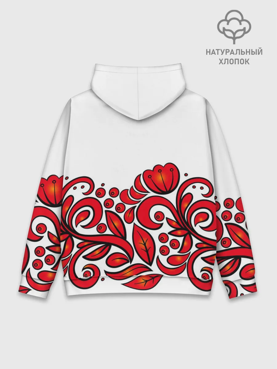 Худи мужской база хлопок / ХОХЛОМА