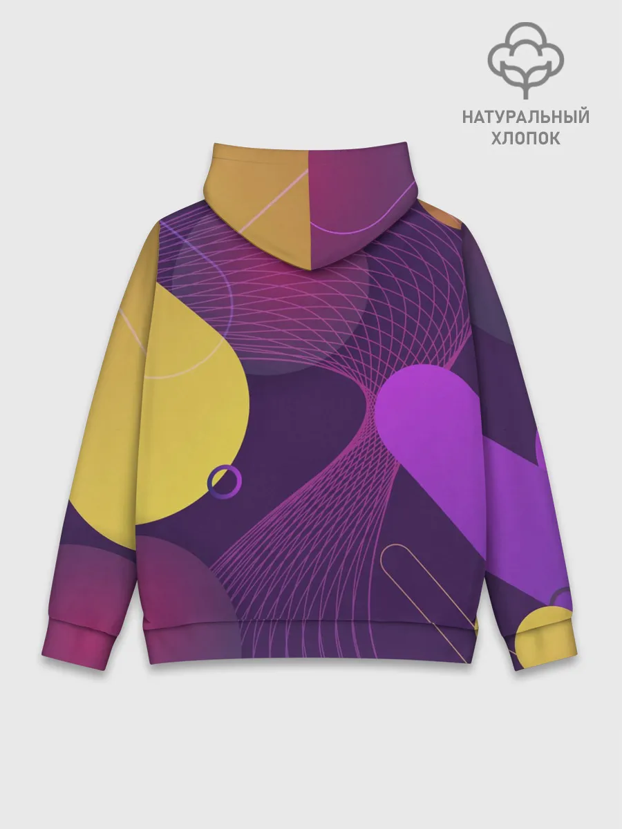 Худи мужской база хлопок / ГЕОМЕТРИЧЕСКИЕ ЛИНИИ