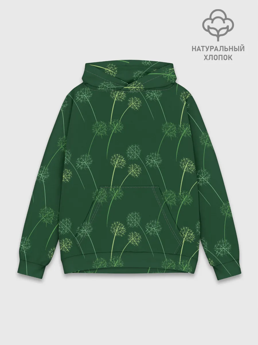 Худи мужской база хлопок / Одуванчики