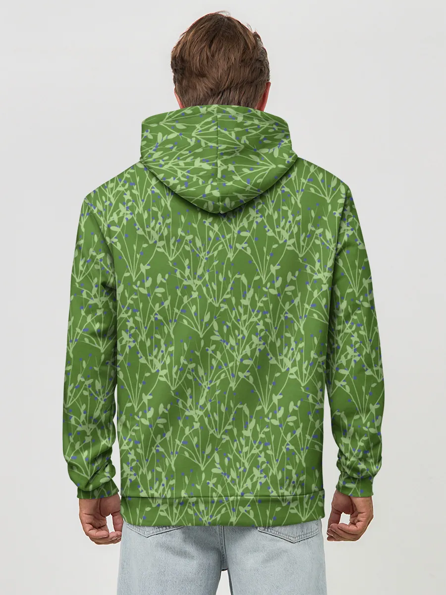 Худи мужской база хлопок / Черника