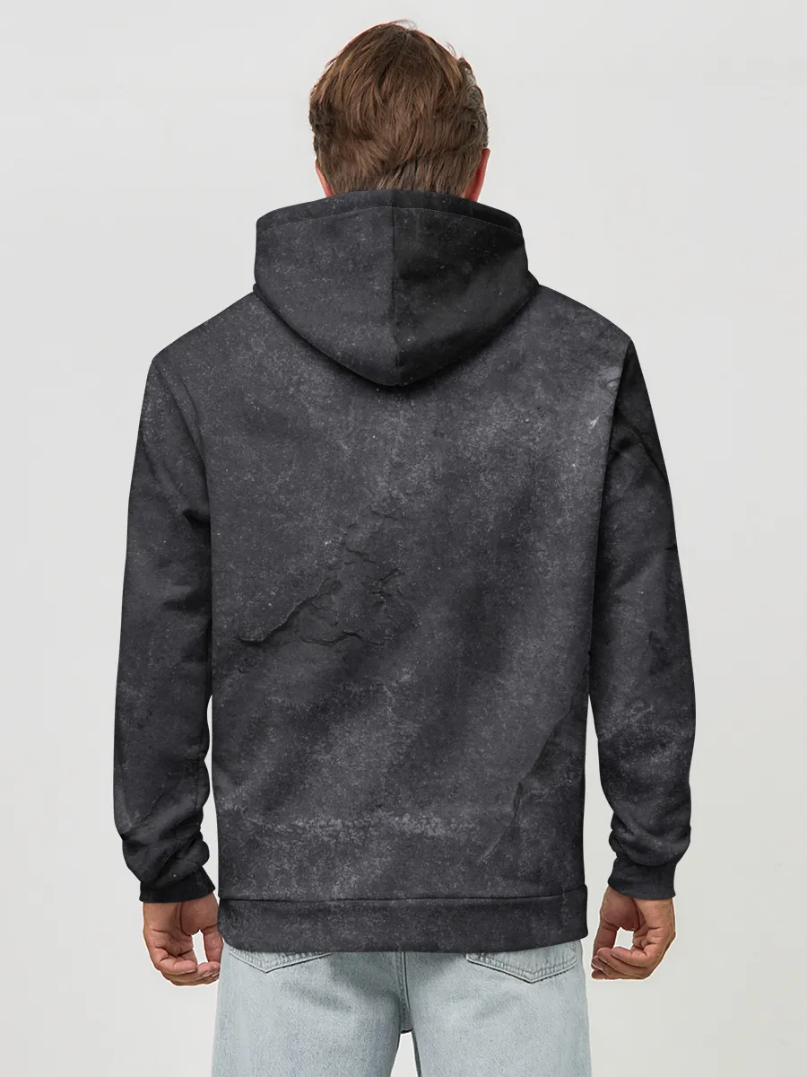 Худи мужской база хлопок / Печать Велеса