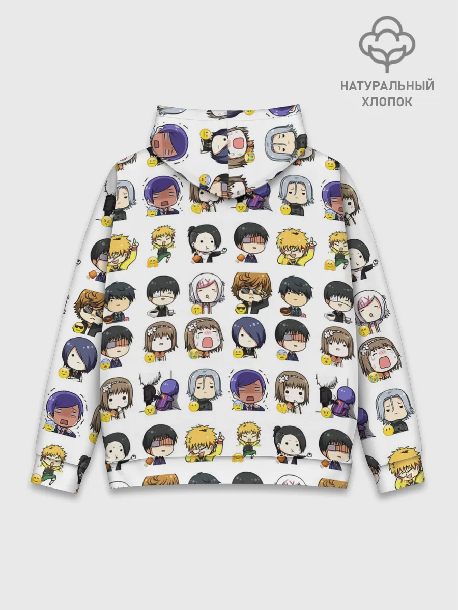 Худи мужской база хлопок / Токийский гуль пресонажи