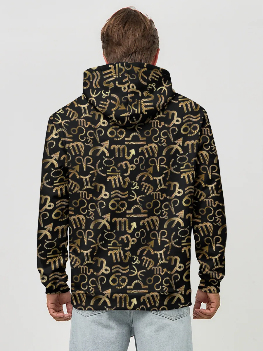 Худи мужской база хлопок / Знаки Зодиака