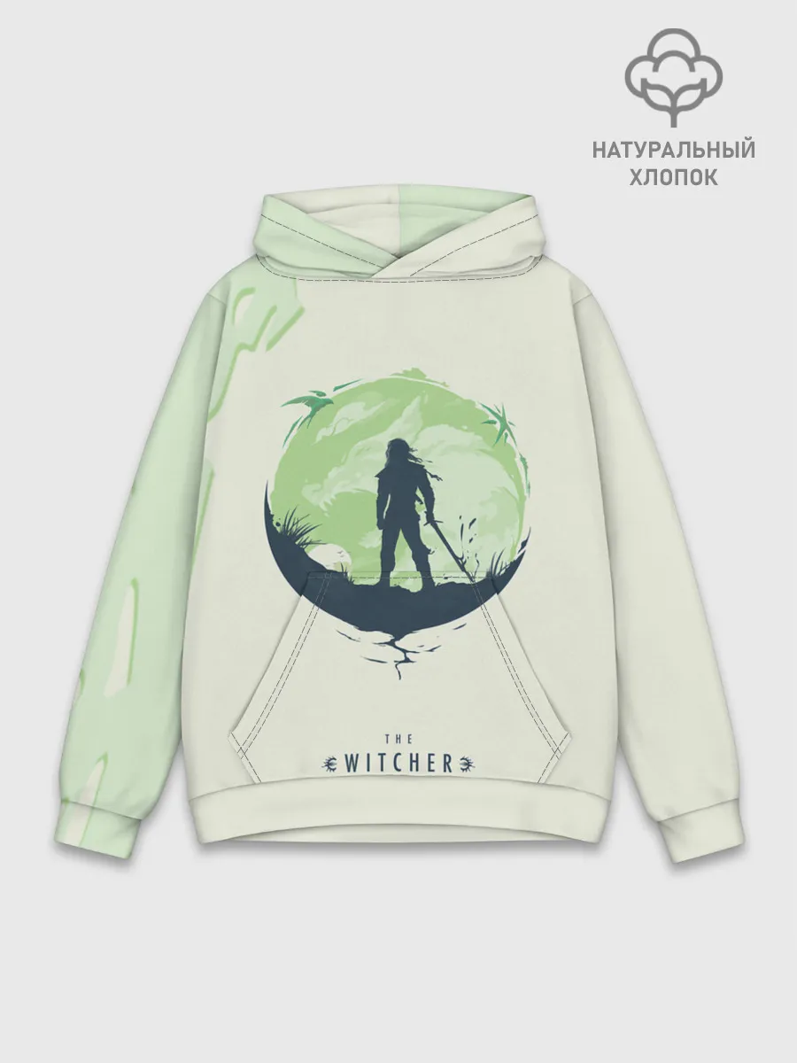 Худи мужской база хлопок / Школа волка