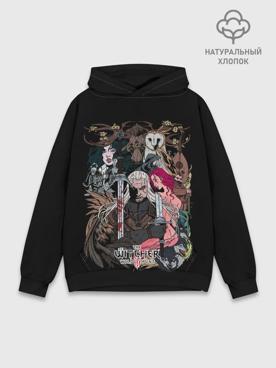 Худи мужской база хлопок / Охотник на монстров