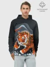 Худи мужской база хлопок / АМУРСКИЙ ТИГР