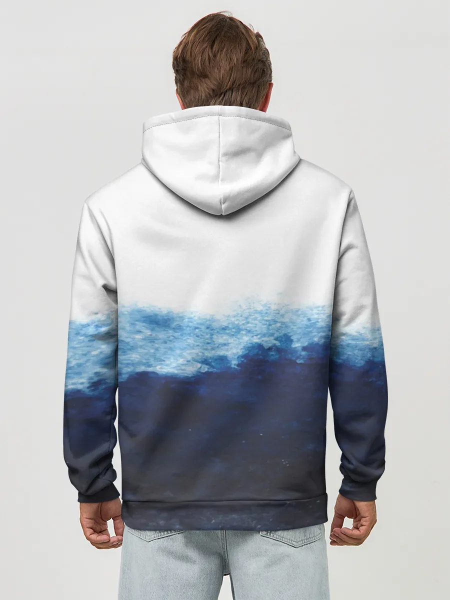 Худи мужской база хлопок / Акула