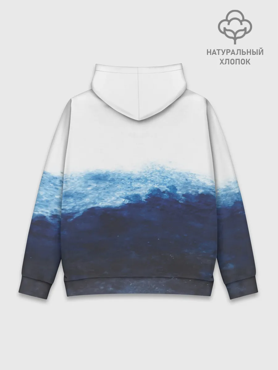 Худи мужской база хлопок / Акула