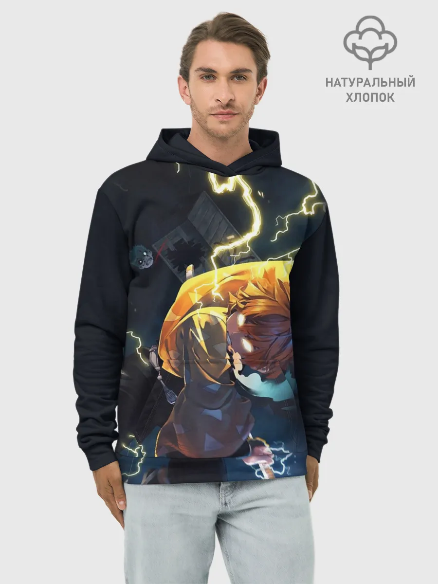 Худи мужской база хлопок / ЗЕНИЦУ АКАЦУМА | ZENITSU