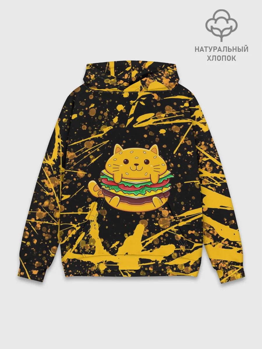 Худи мужской база хлопок / Котобургер