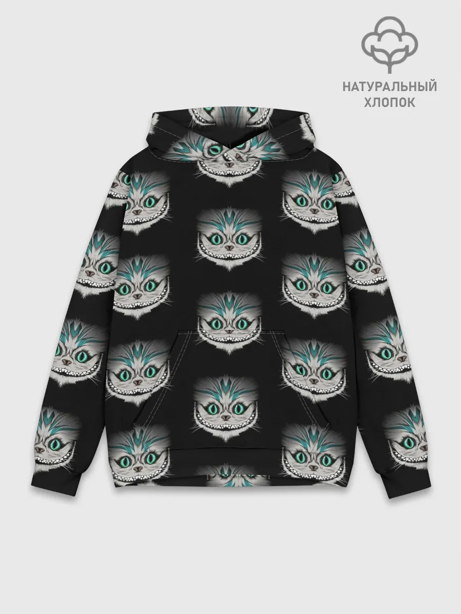 Худи мужской база хлопок / Чеширские котики