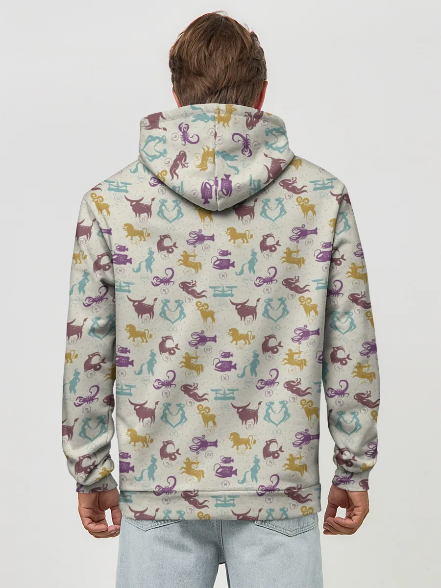 Худи мужской база хлопок / Знаки Зодиака