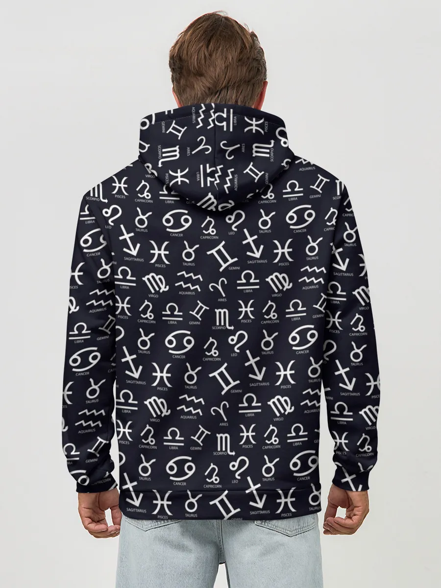 Худи мужской база хлопок / Знаки Зодиака