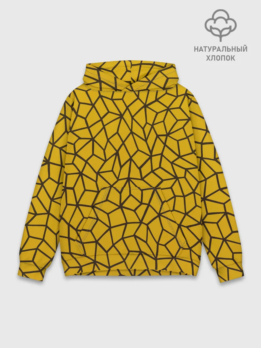 Худи мужской база хлопок / Геометрическая текстура