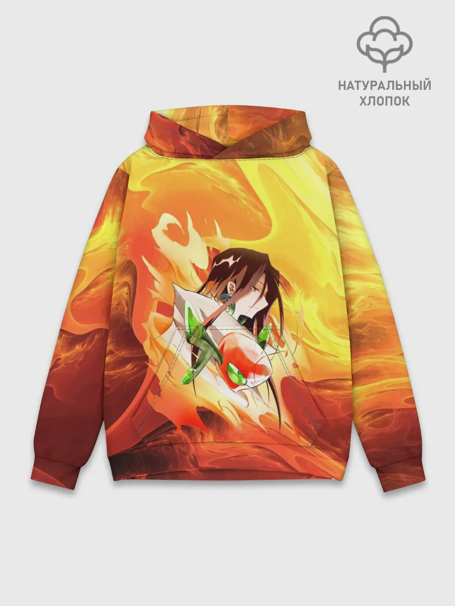 Худи мужской база хлопок / Шаман Кинг | Хао | Зик