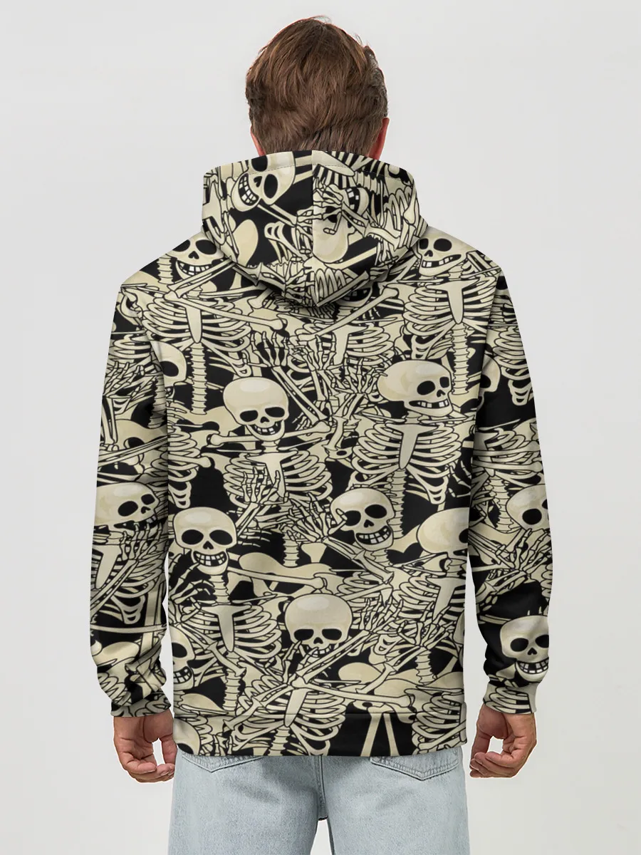 Худи мужской база хлопок / Skeleton