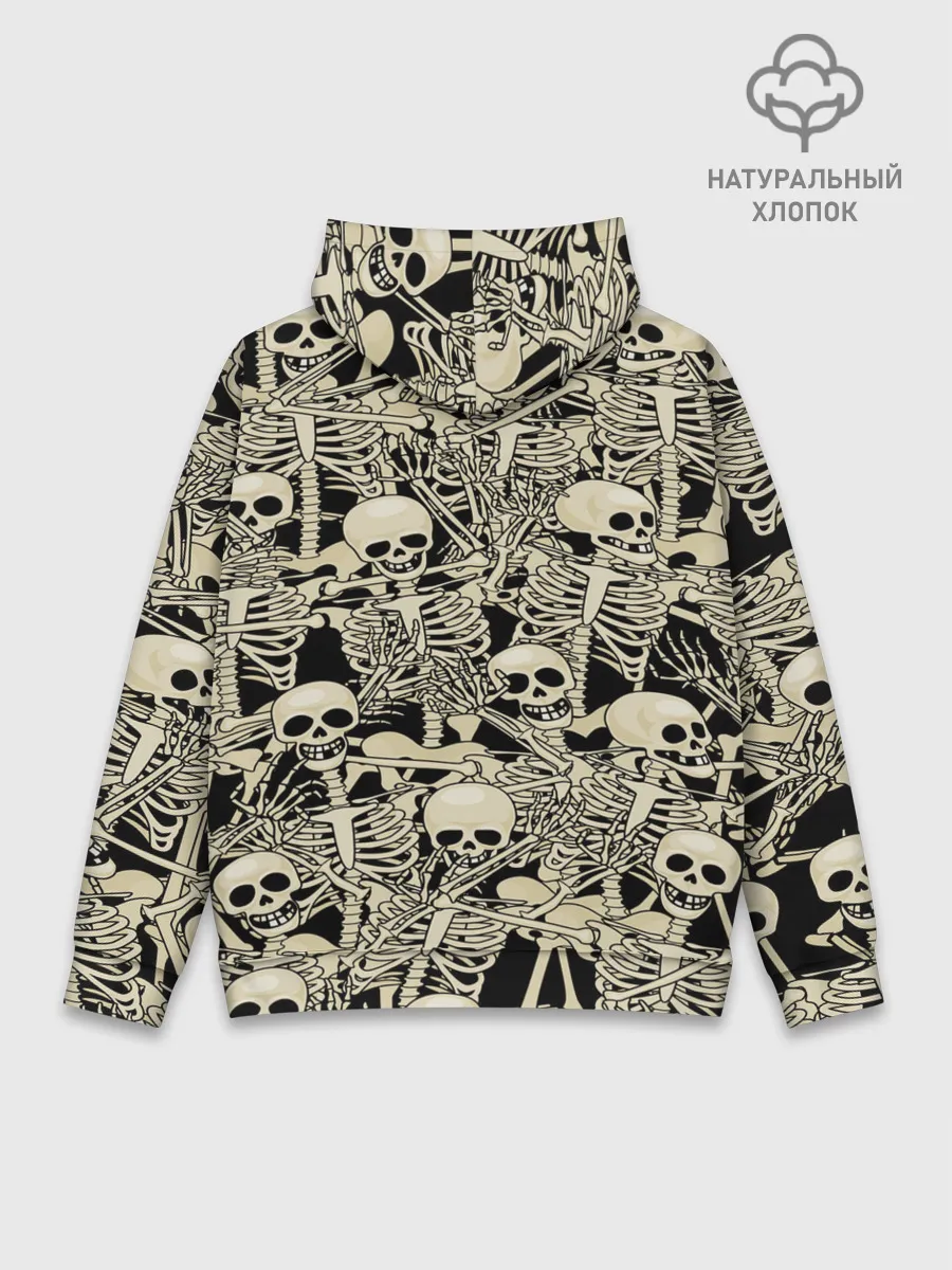 Худи мужской база хлопок / Skeleton