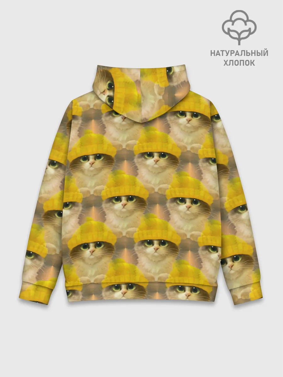 Худи мужской база хлопок / Котята