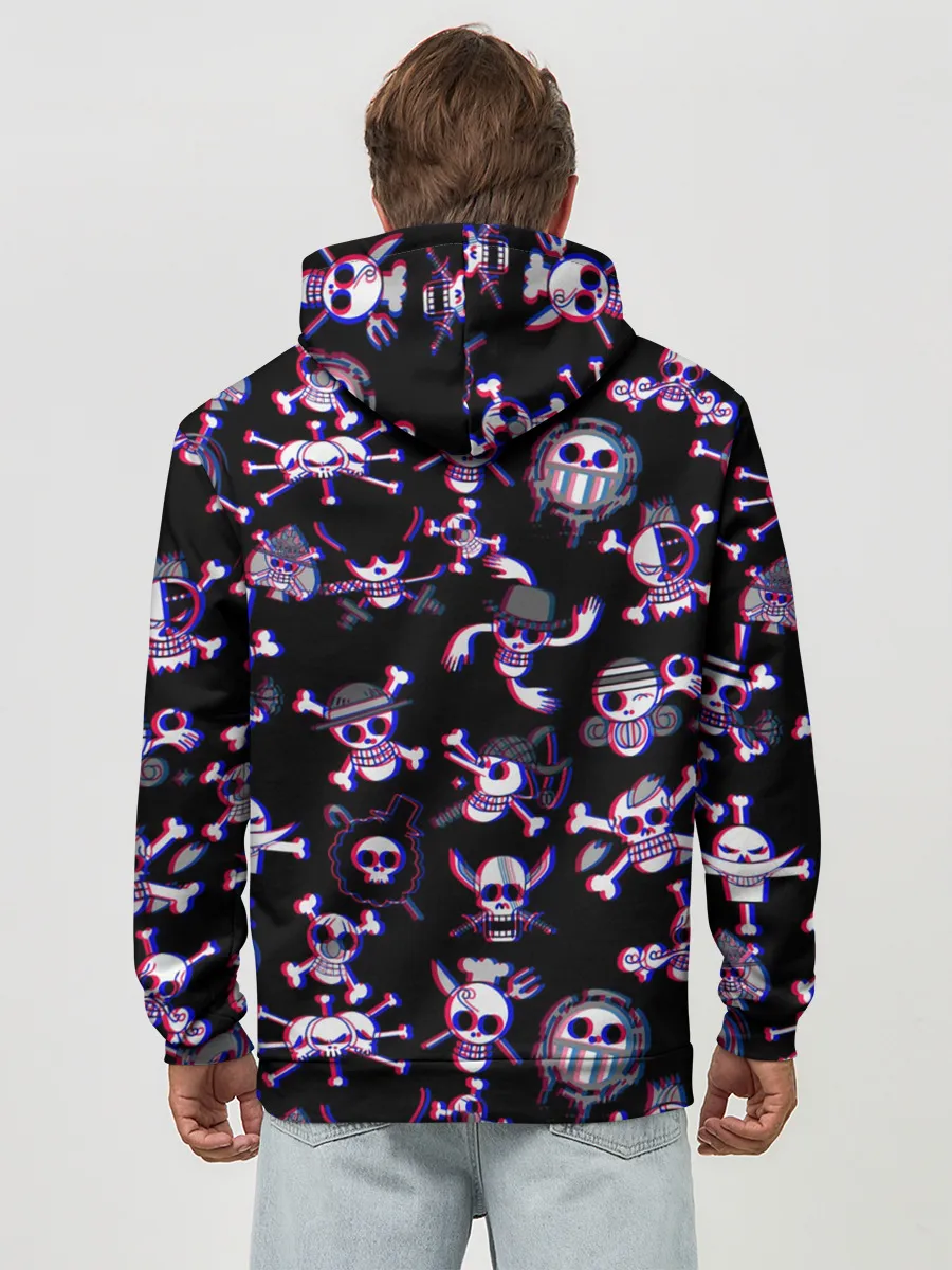 Худи мужской база хлопок / Луффи One Piece | Glitch