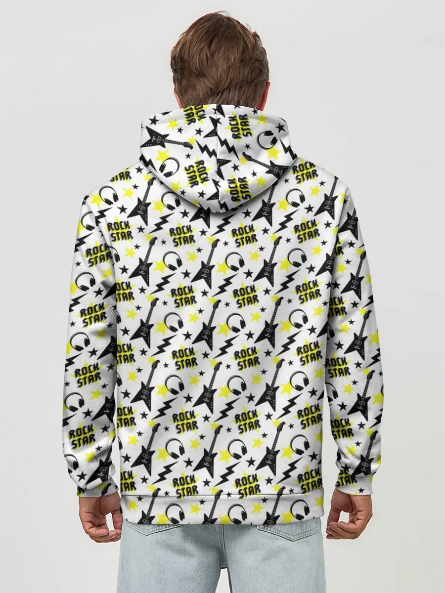 Худи мужской база хлопок / Rock Star