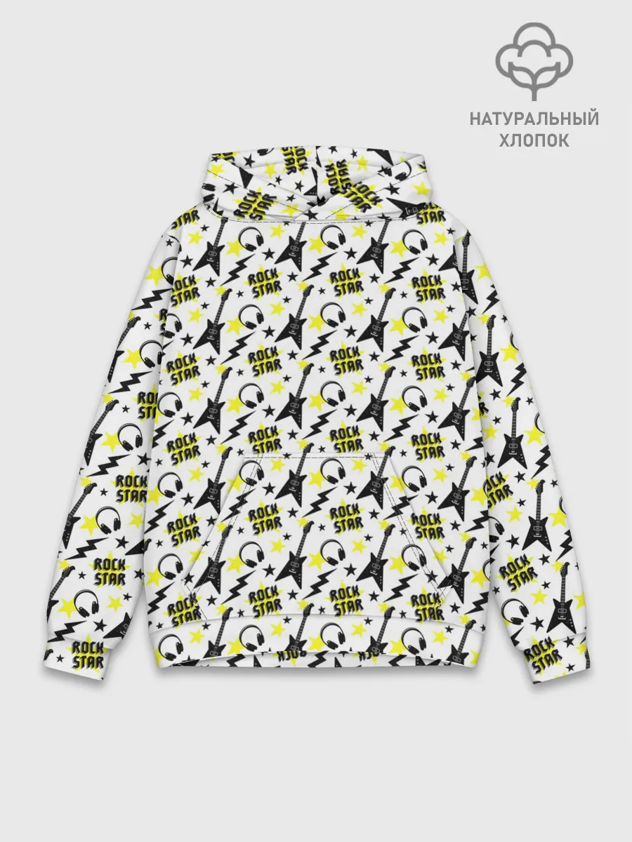 Худи мужской база хлопок / Rock Star