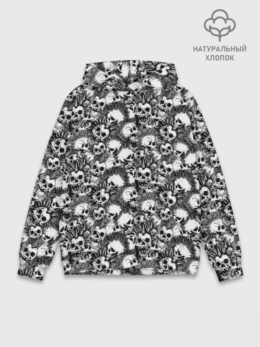 Худи мужской база хлопок / Punks not Dead