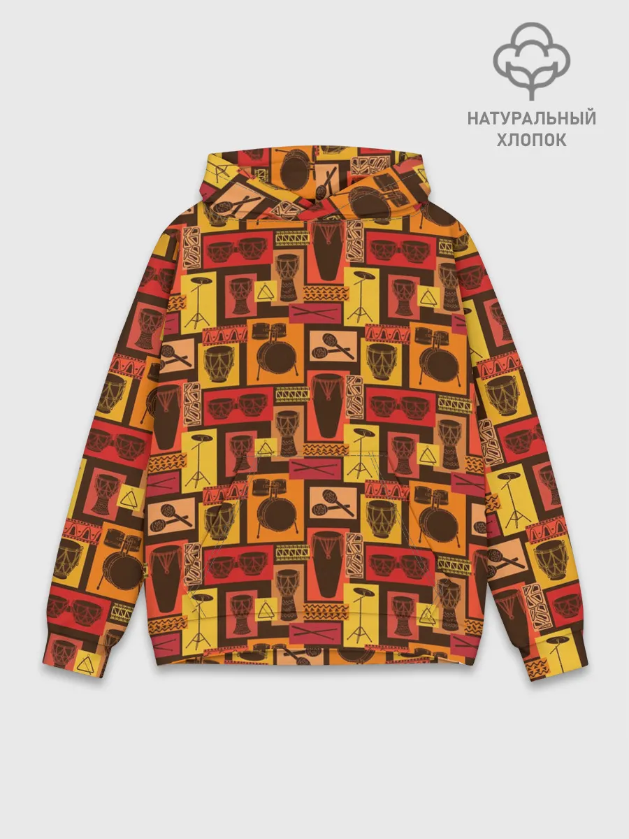 Худи мужской база хлопок / Ударные Инструменты