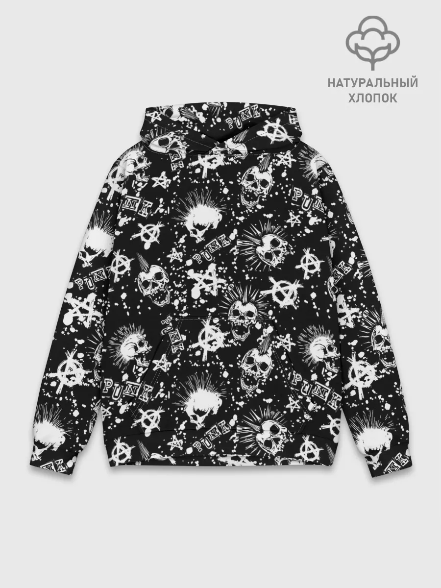 Худи мужской база хлопок / Панк